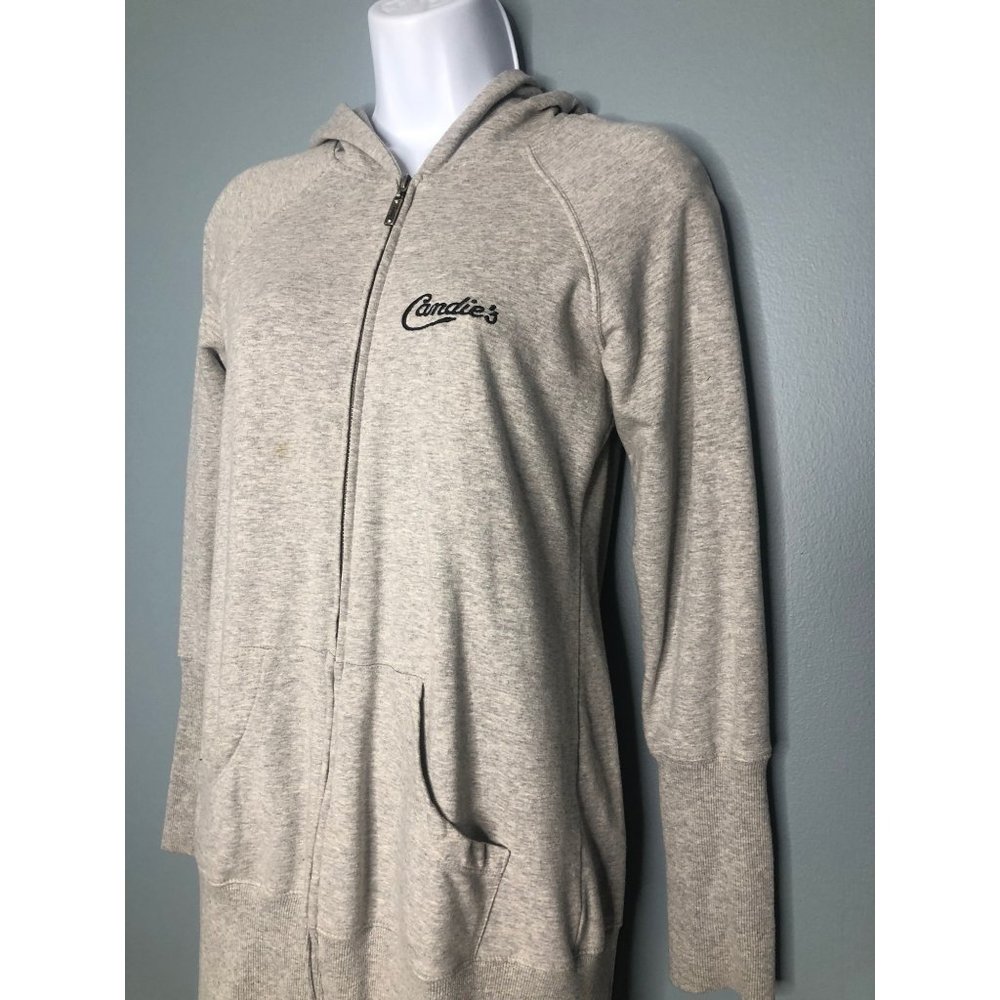 Candie’s vintage small grey zip up hoodie